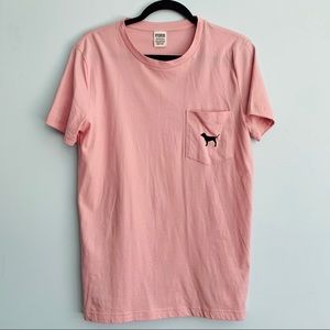 PINK Victoria’s Secret Crew Neck Pocket Tee